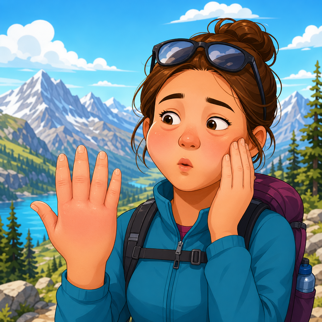 Why your hands and face can feel puffy after gaining elevation