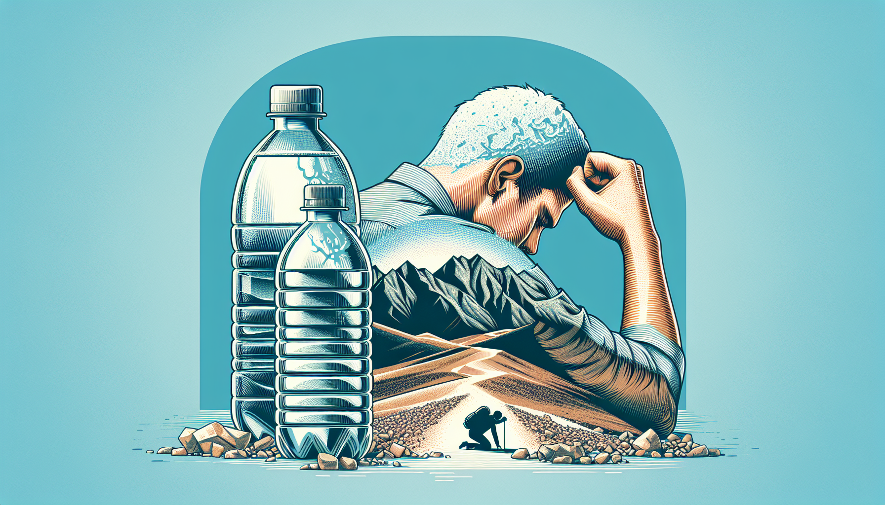 Can dehydration alone cause an altitude-like headache?