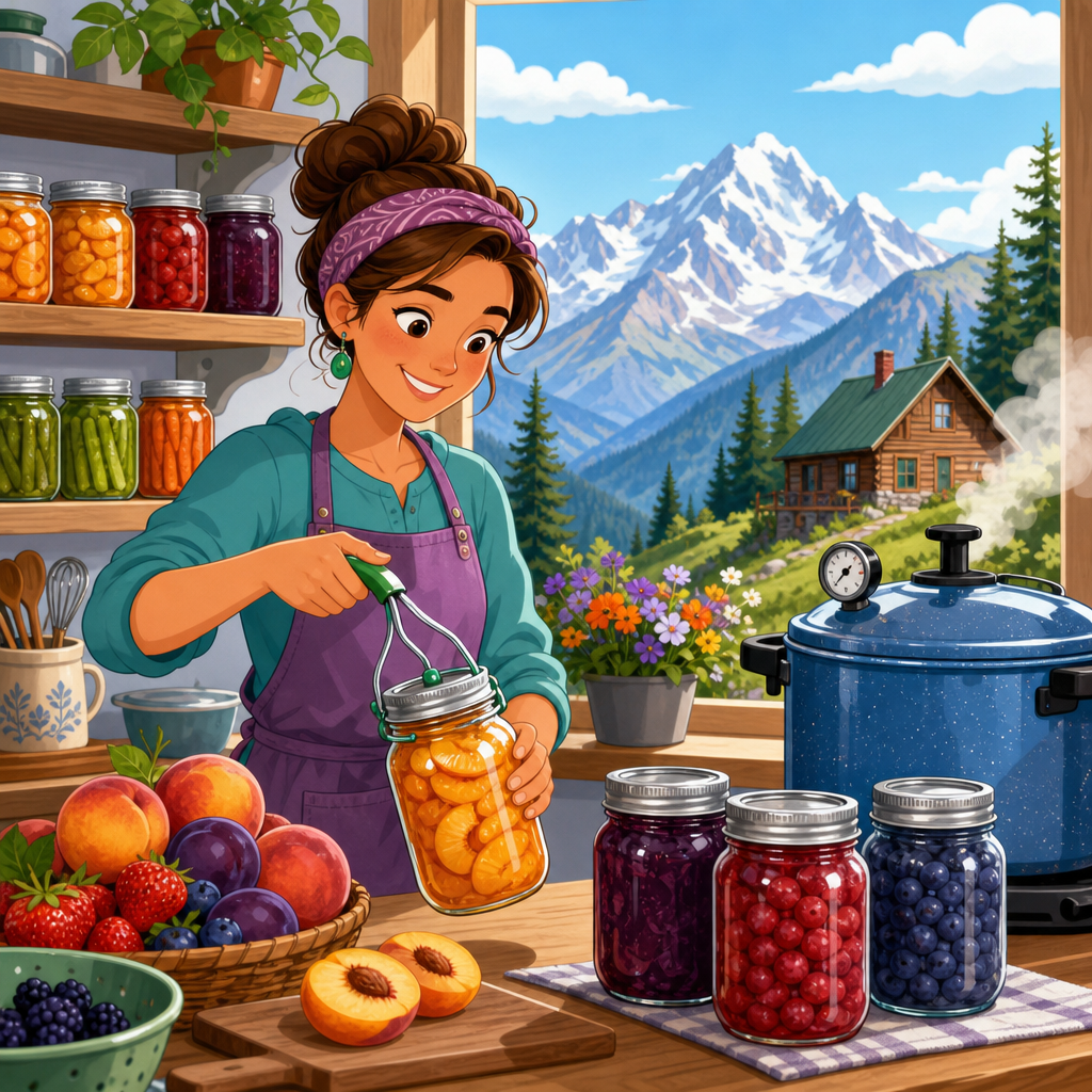 Altitude-safe fruit preserving for mountain home cooks