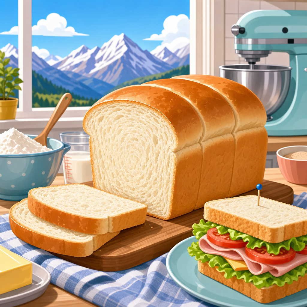 How to make soft sandwich bread at altitude