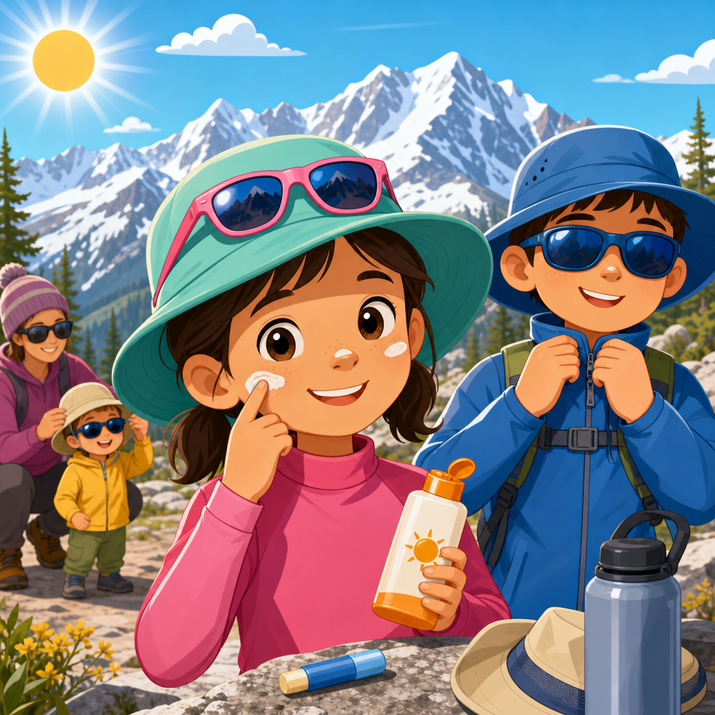 Best ways to protect kids’ skin from mountain sun year-round