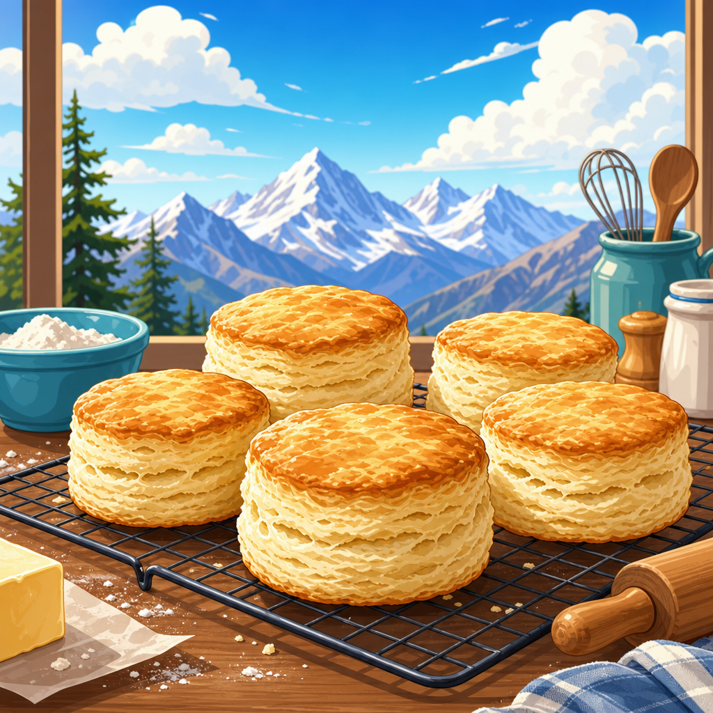 Biscuits at altitude: how to keep them flaky and tall