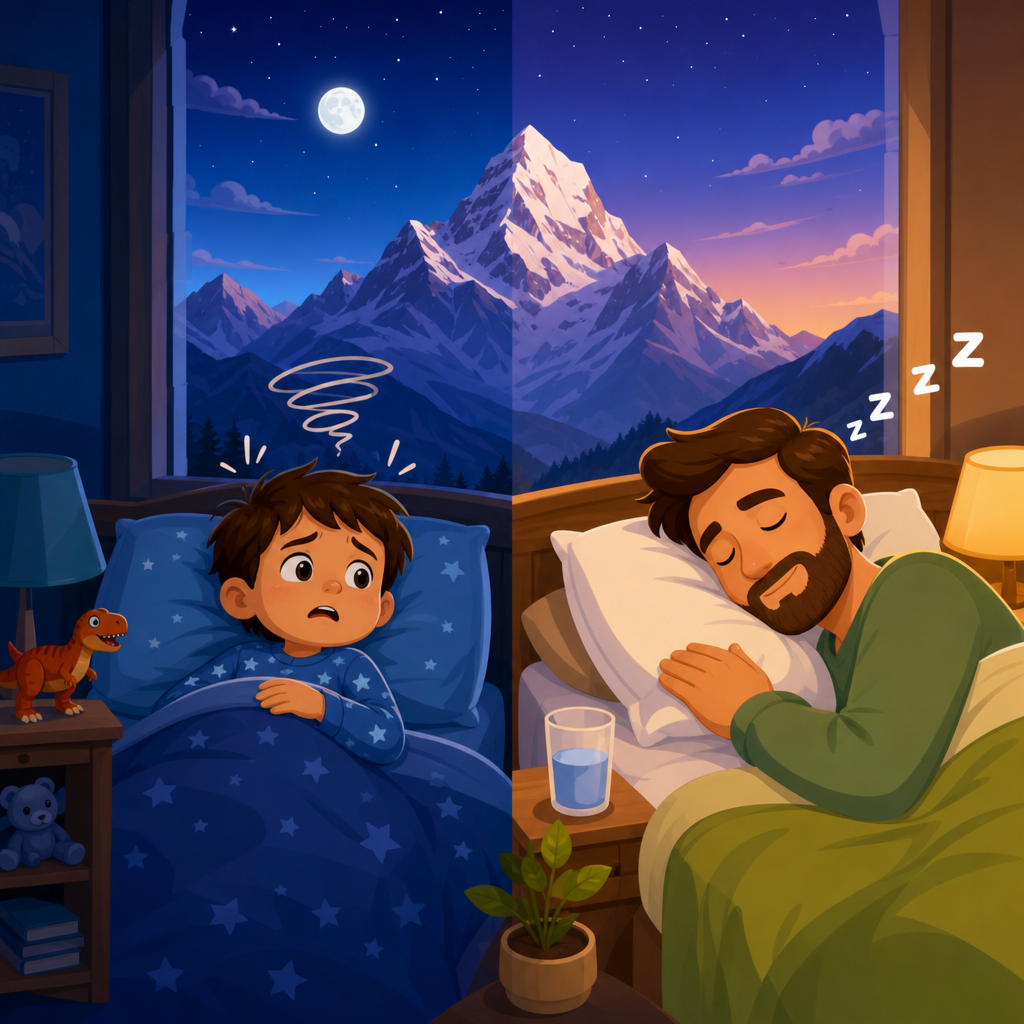 Can kids sleep worse than adults at altitude?