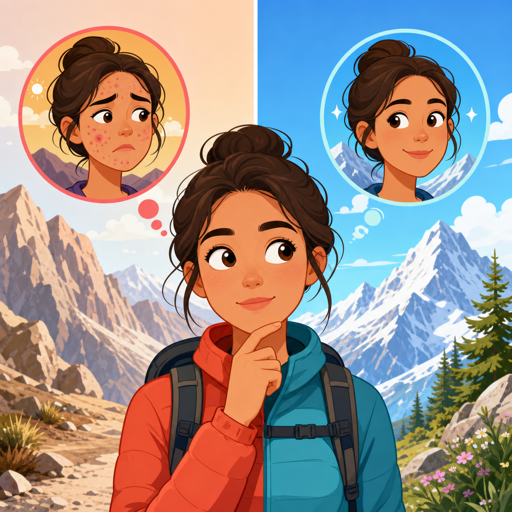 Does acne get better or worse at altitude?