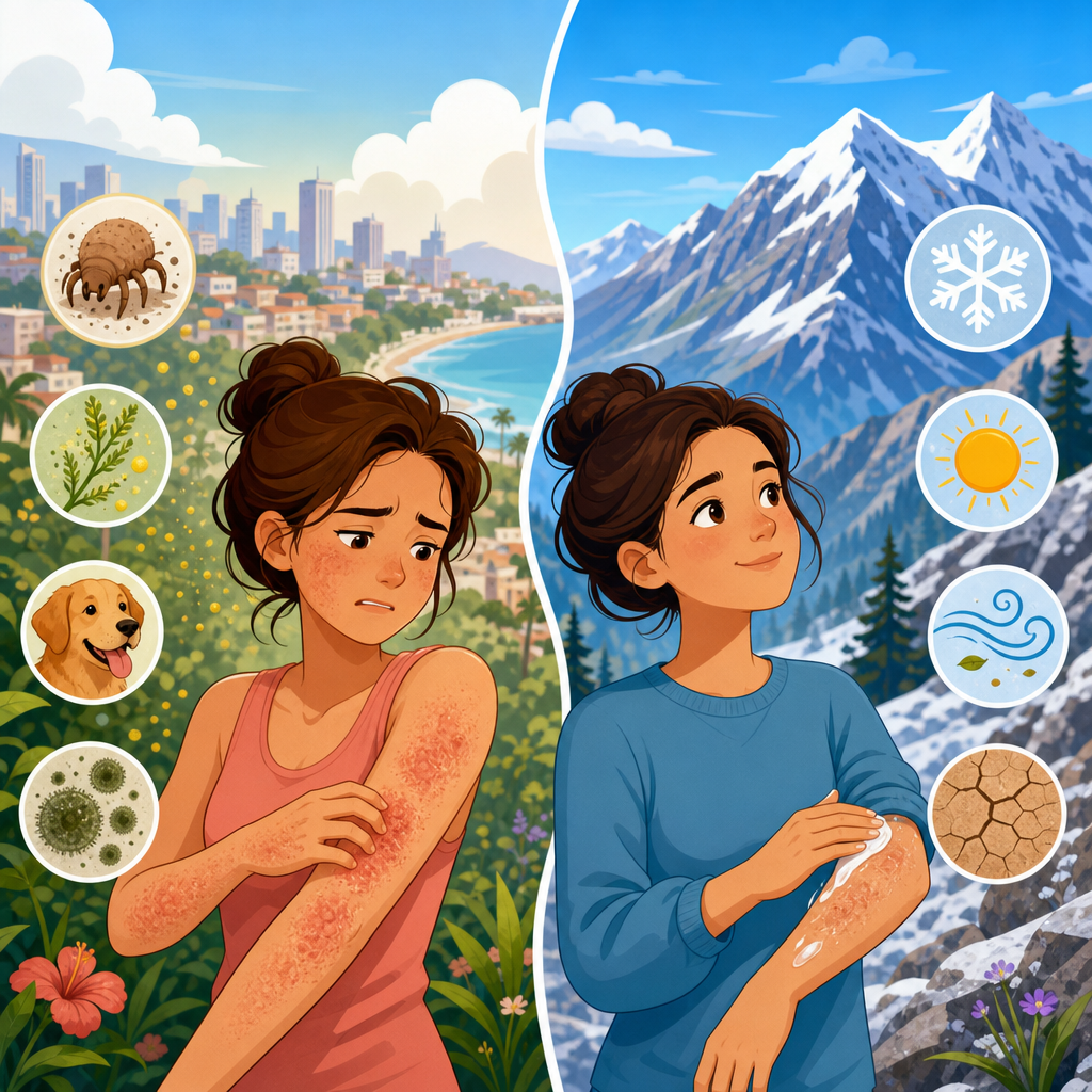 How altitude changes eczema triggers