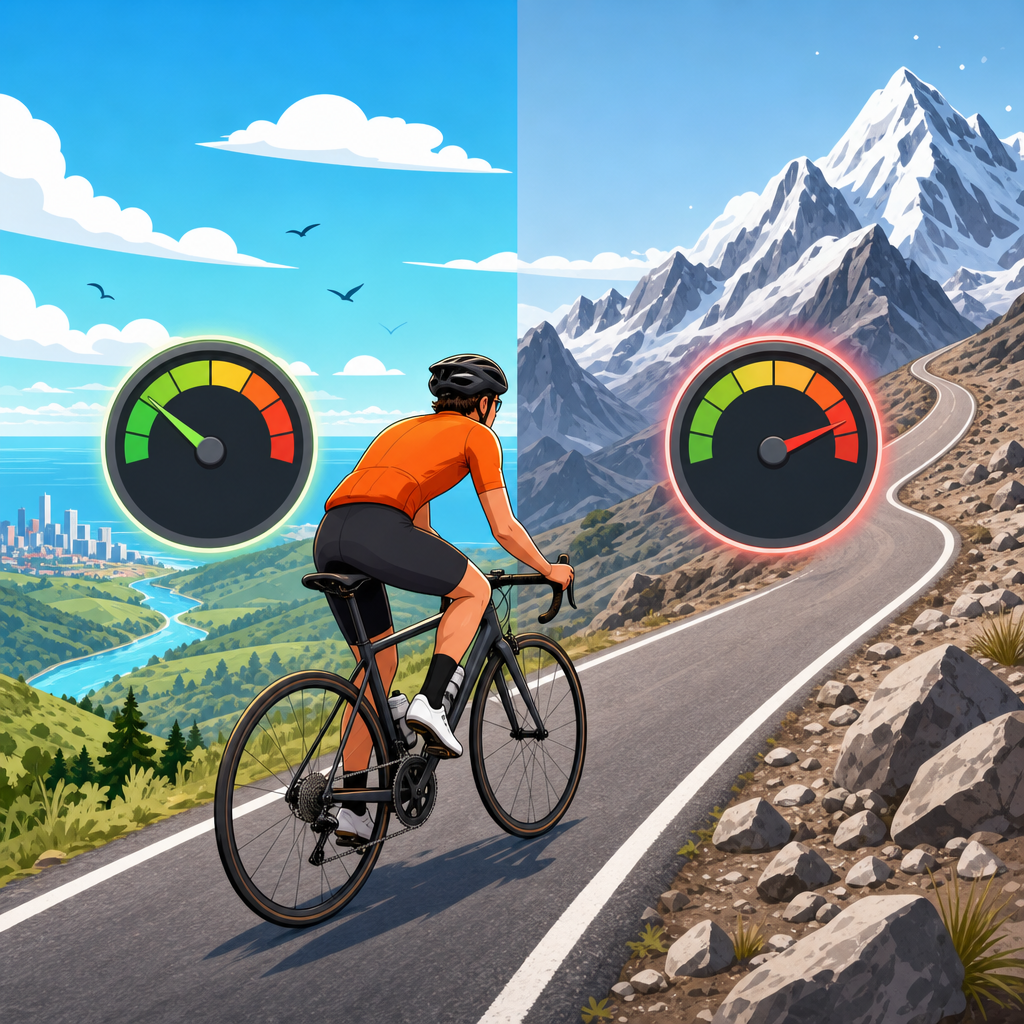 How altitude changes power output on the bike