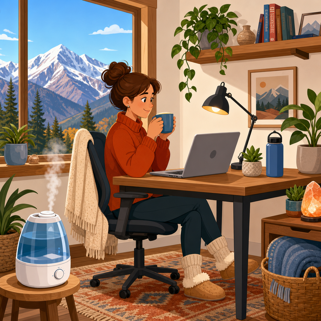 How to keep your home office comfortable in dry mountain air