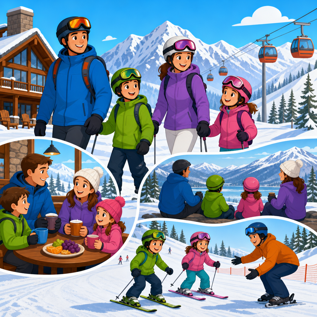 How to pace a family ski trip so kids acclimate better