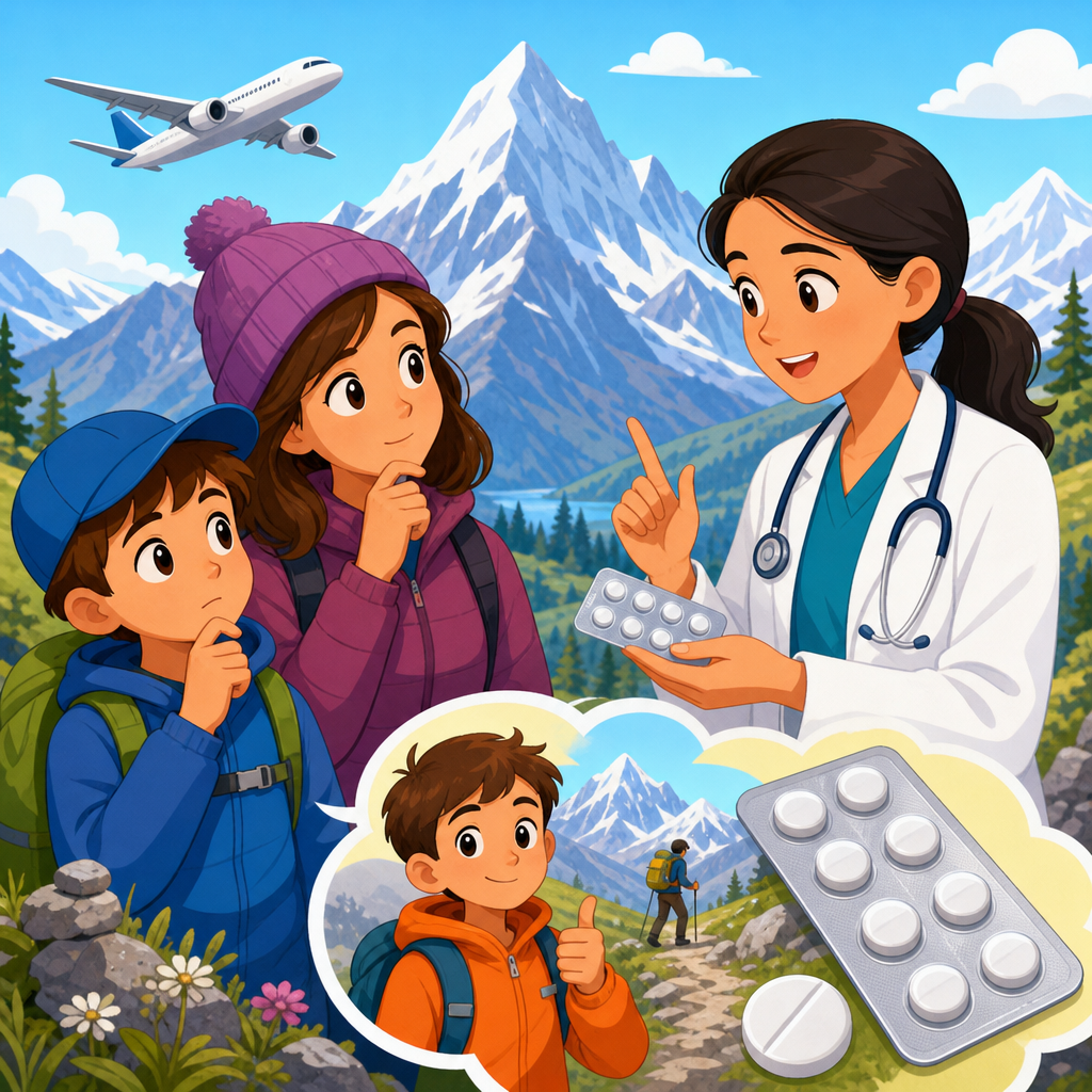 Should children take acetazolamide for altitude travel?