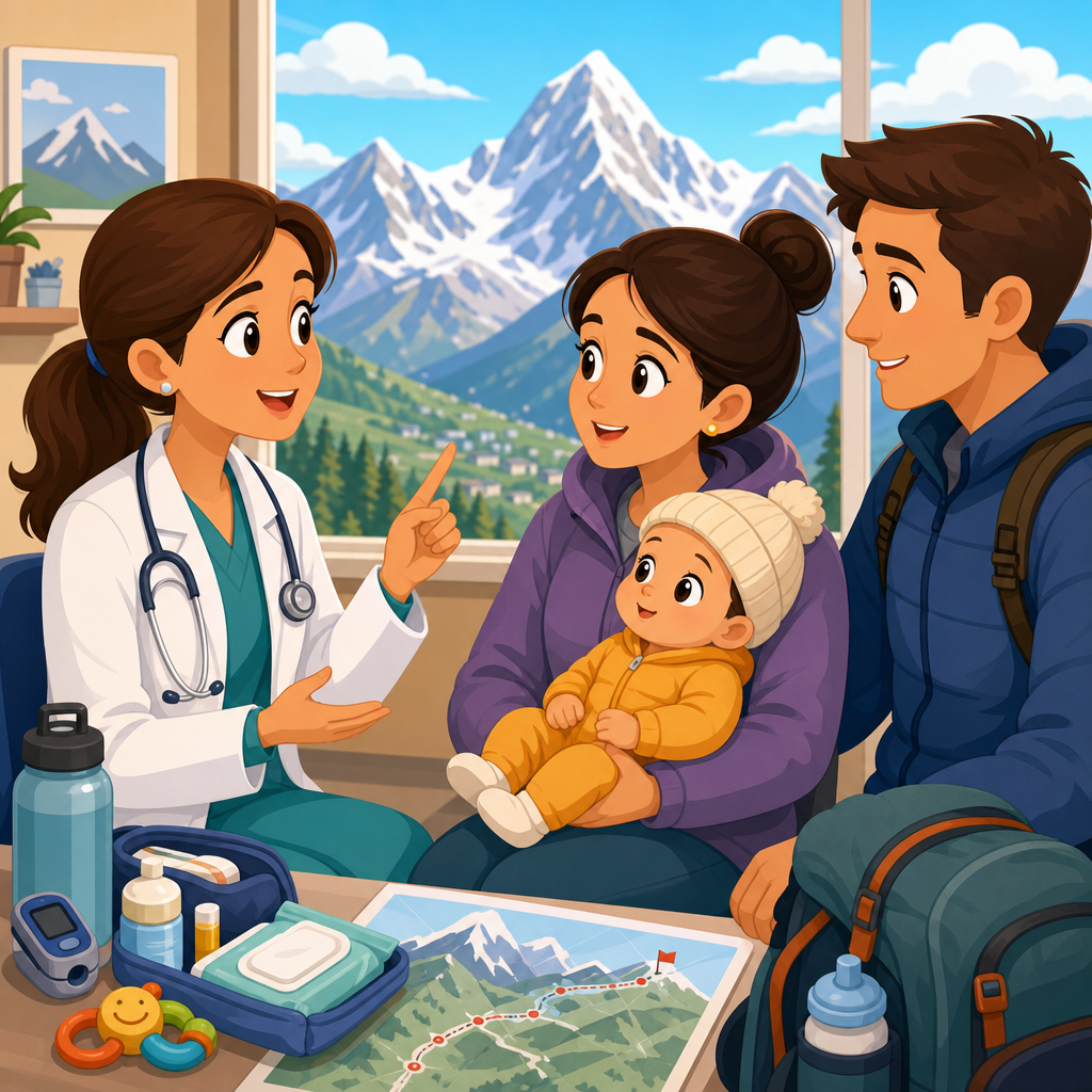Traveling to altitude with a baby: what pediatricians usually discuss