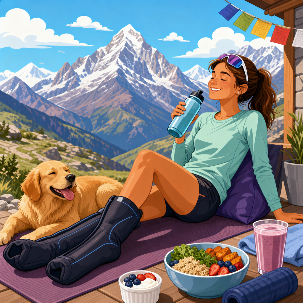 Best recovery plan after a hard run at altitude