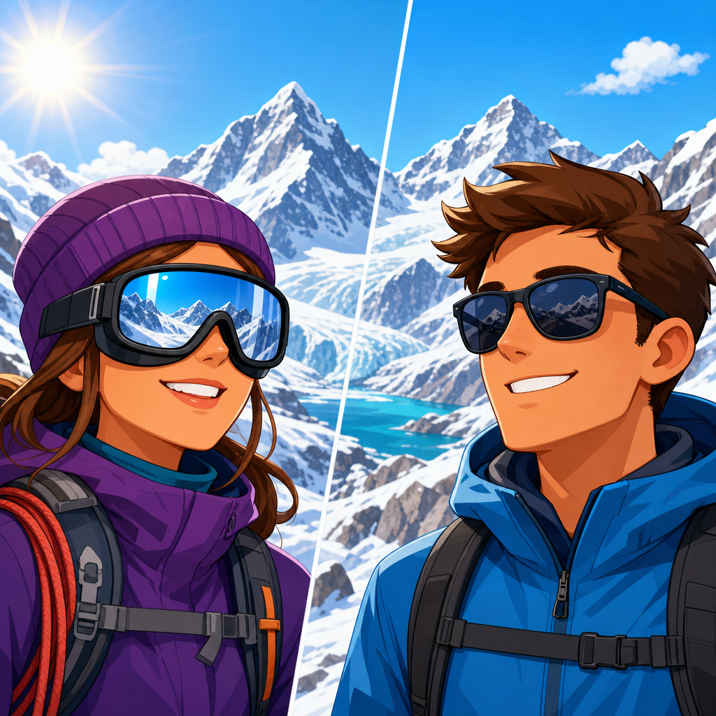 Glacier glasses vs regular sunglasses for snow and alpine travel