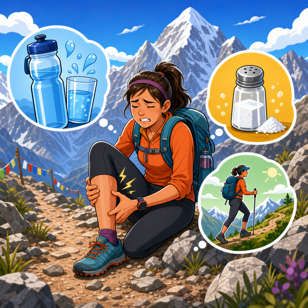 High altitude muscle cramps: hydration vs sodium vs pacing