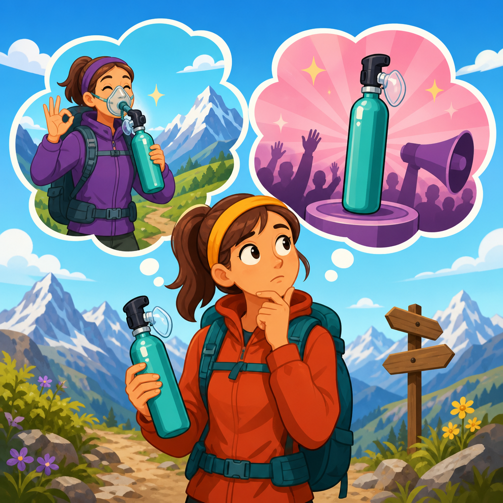 Oxygen canisters for hikers: helpful tool or marketing gimmick?