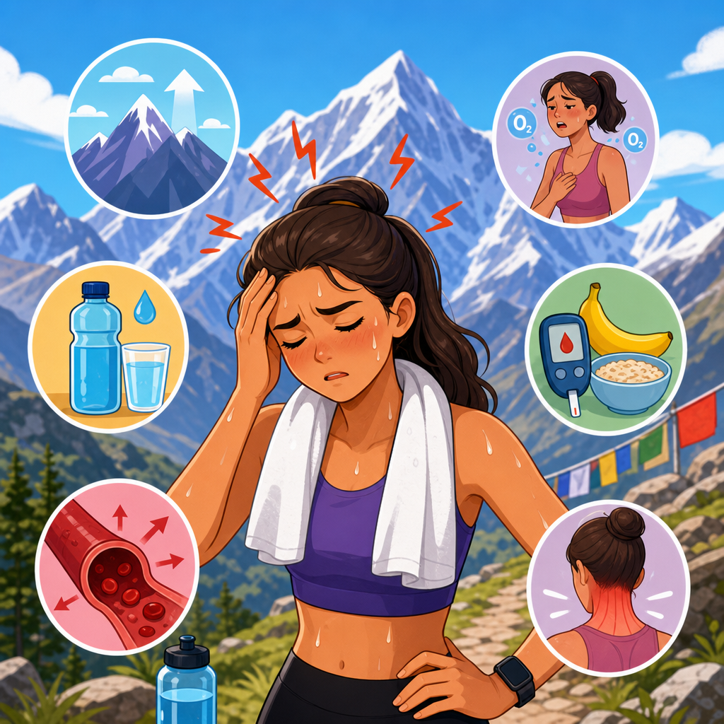 Post-workout headaches at altitude: most common causes