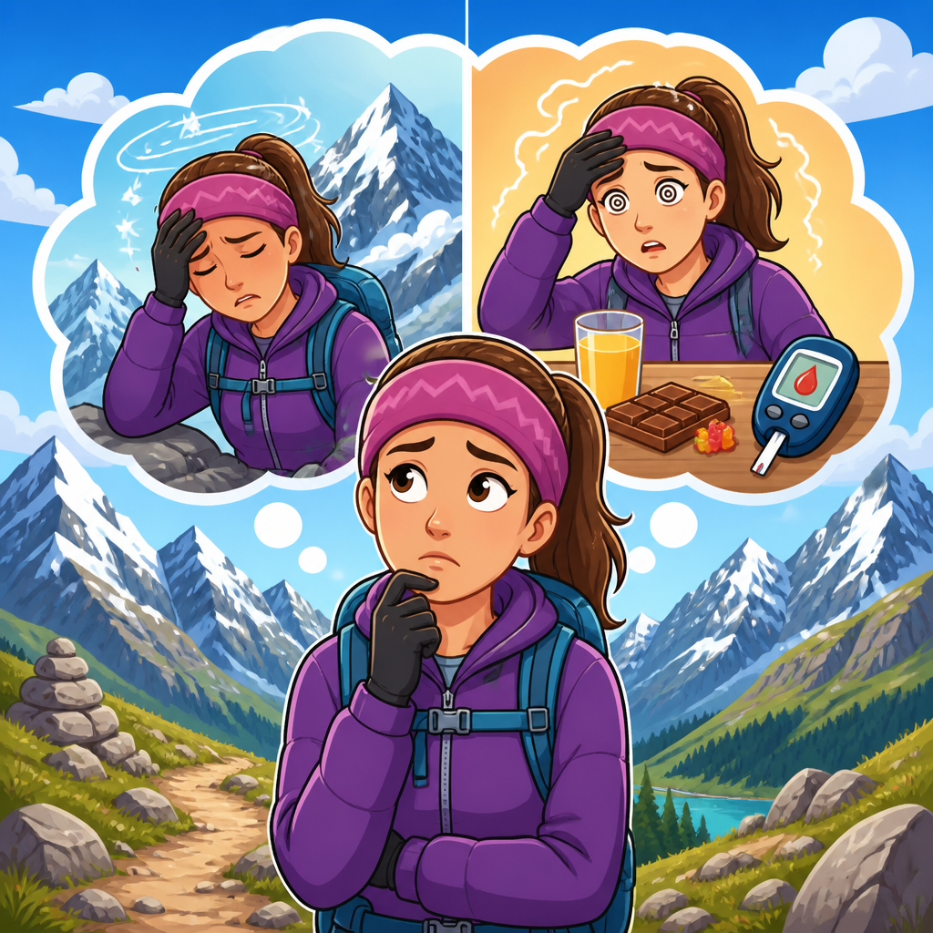 Can altitude illness mimic low blood sugar?