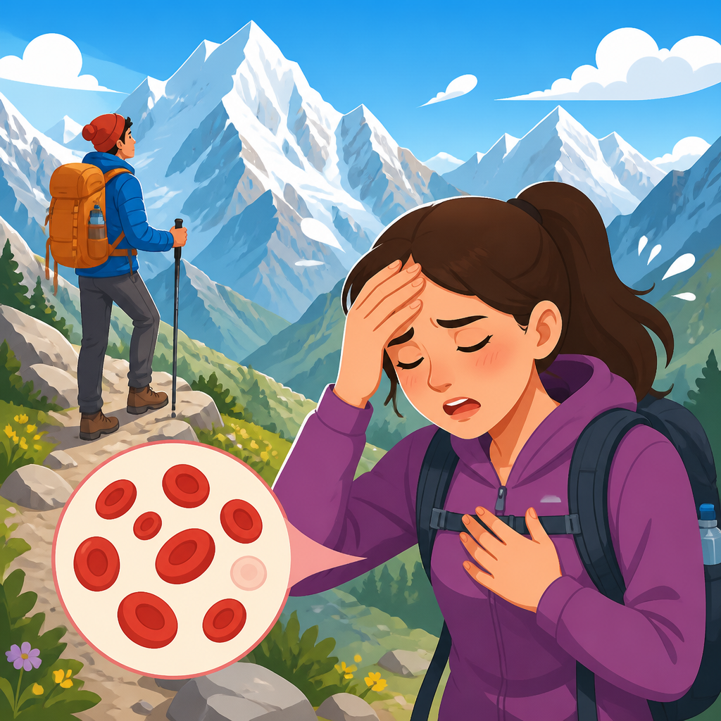 Can altitude worsen anemia symptoms?