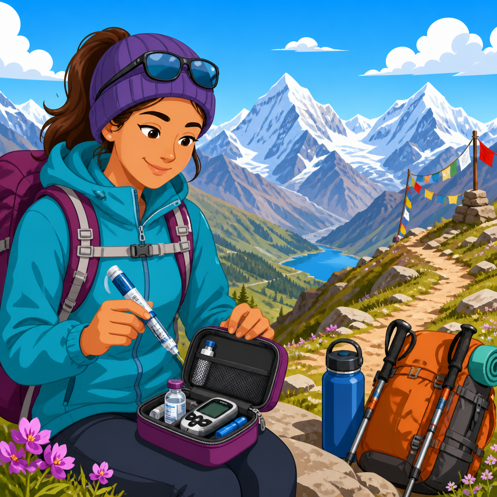 How to manage insulin on a high-altitude hiking trip
