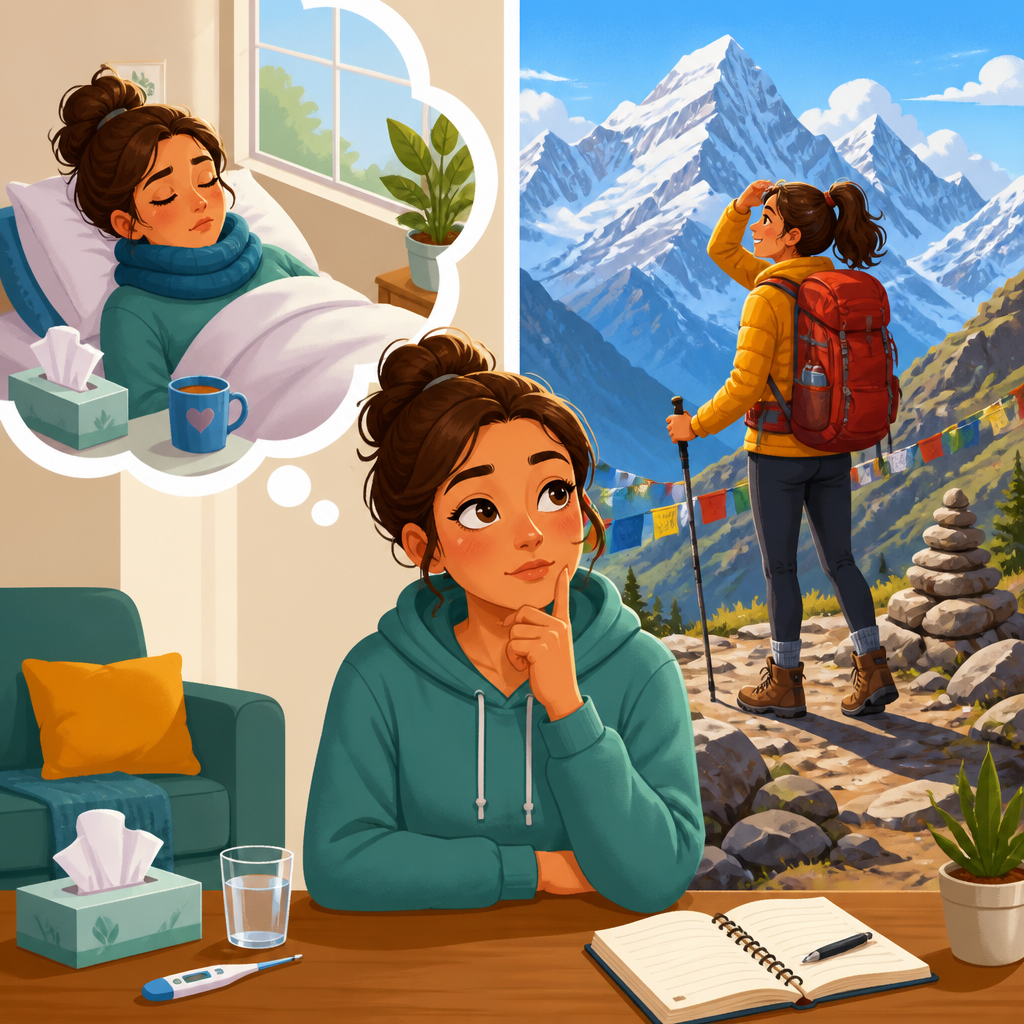 Post-viral fatigue and altitude: when to postpone the trip
