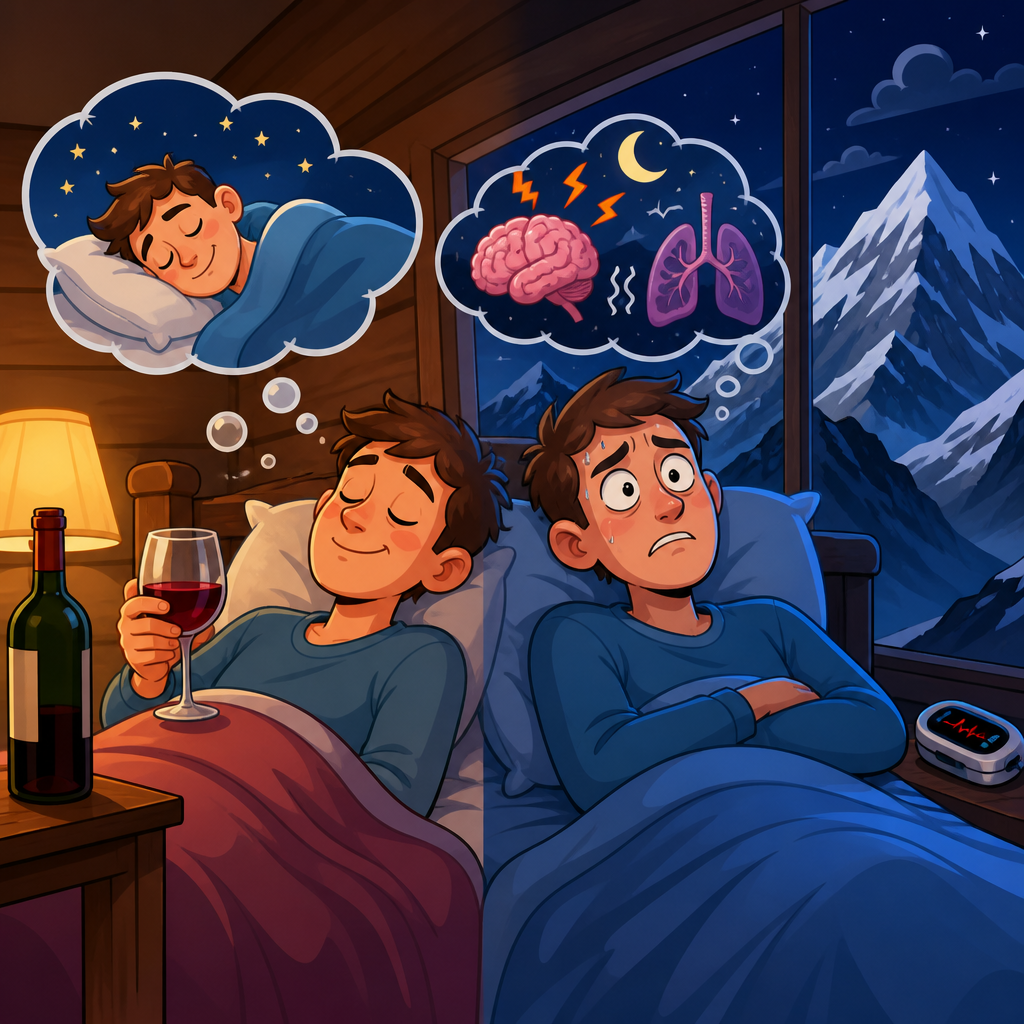Why alcohol is one of the worst sleep aids at altitude