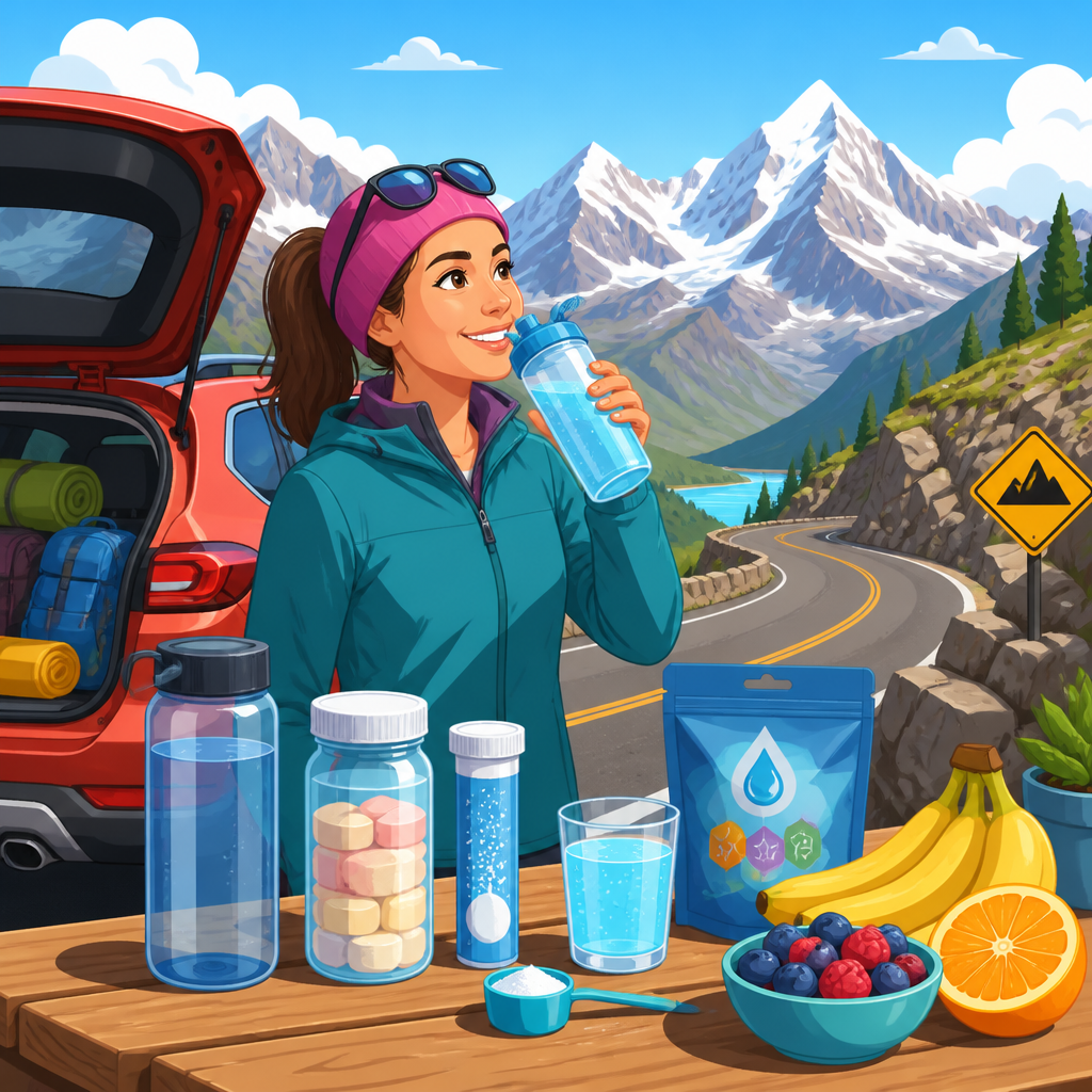 Best electrolyte strategy for high-altitude road trips