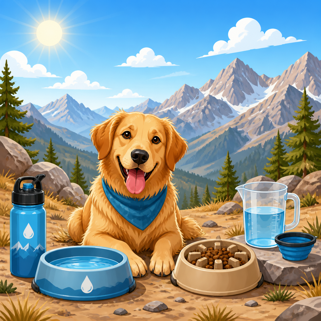 Best food and water routine for dogs in dry mountain air