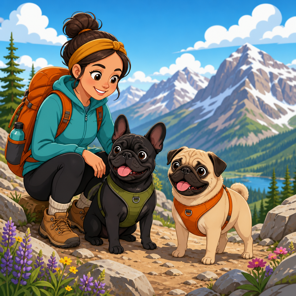 High altitude hikes with flat-faced dogs: what to know first