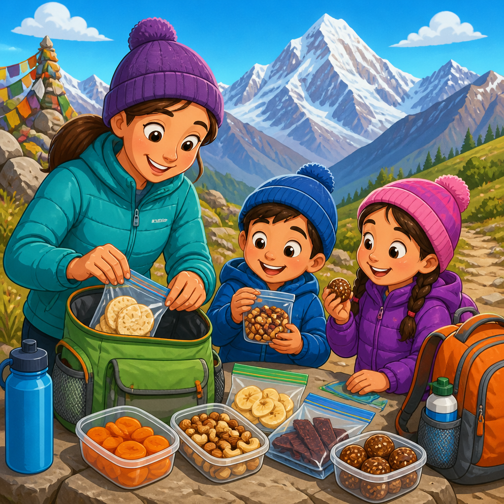 How to pack altitude-friendly snacks for kids