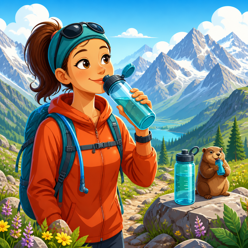 How to stay hydrated when you do not feel thirsty in the mountains