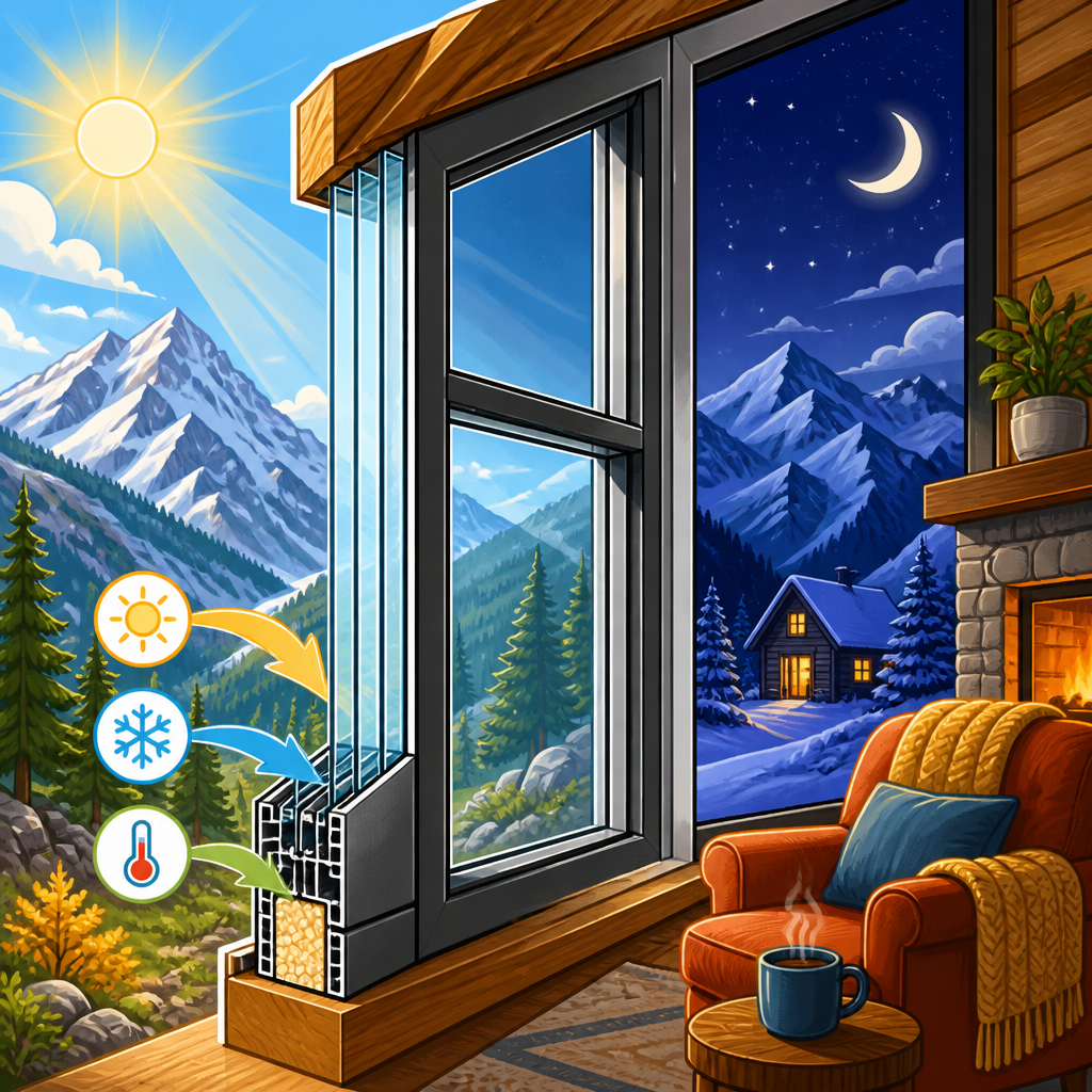 Best windows for mountain sun, cold nights, and big temperature swings