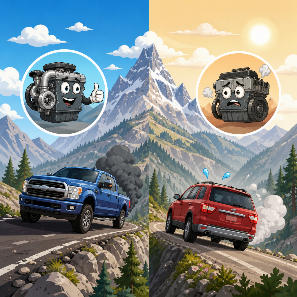 Can altitude affect diesel engines differently than gas engines?
