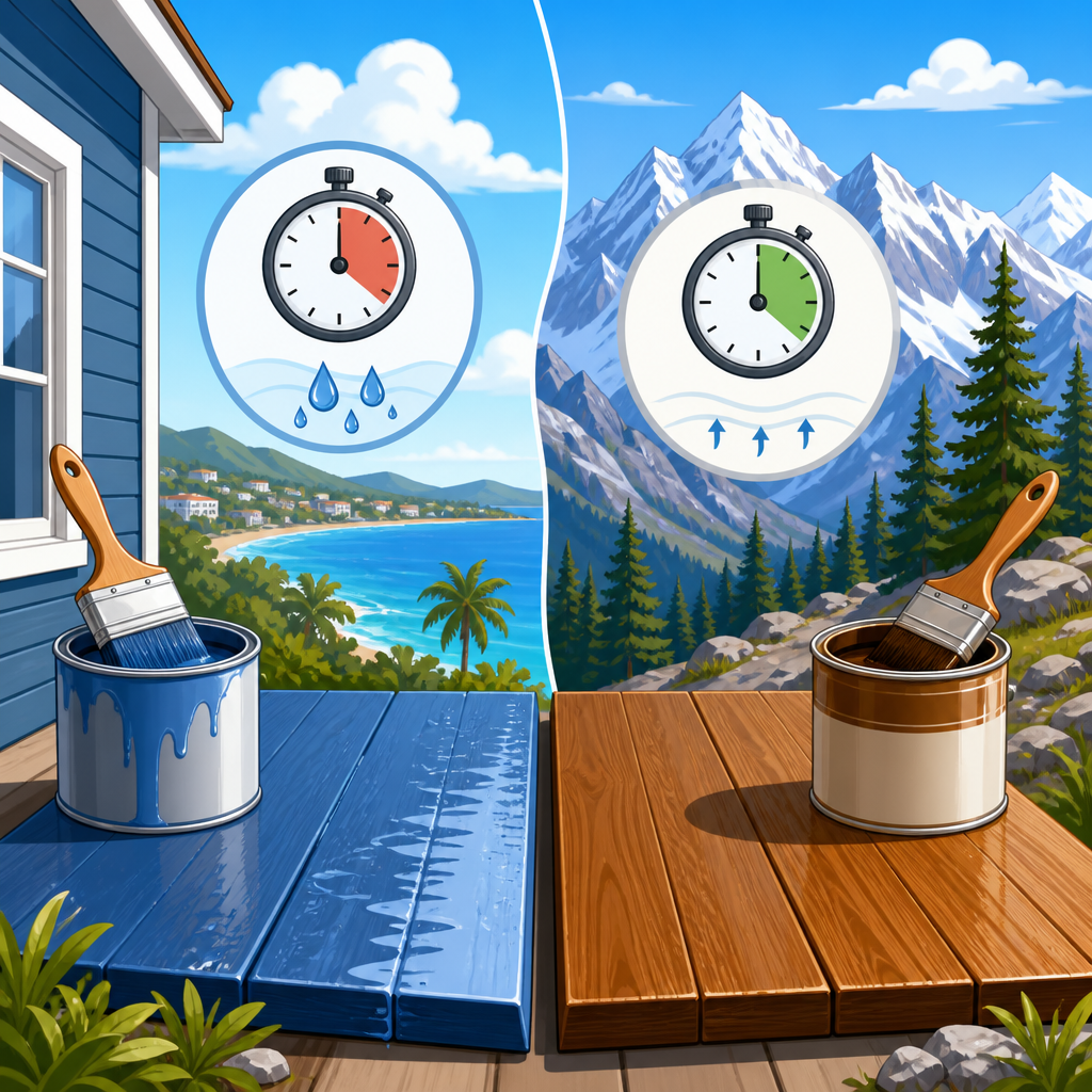 How altitude changes paint and stain drying times