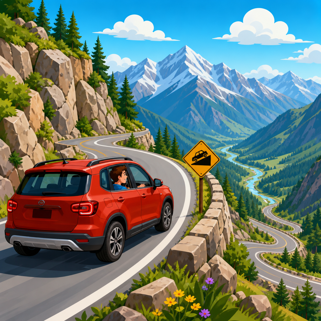How to drive steep passes safely after a rapid elevation gain