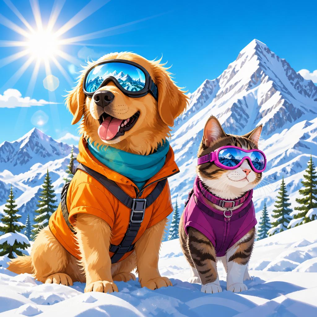 How to protect pets from stronger UV and snow glare at altitude