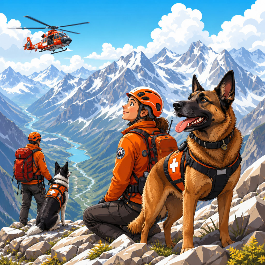What altitude does to working dogs and search-and-rescue dogs