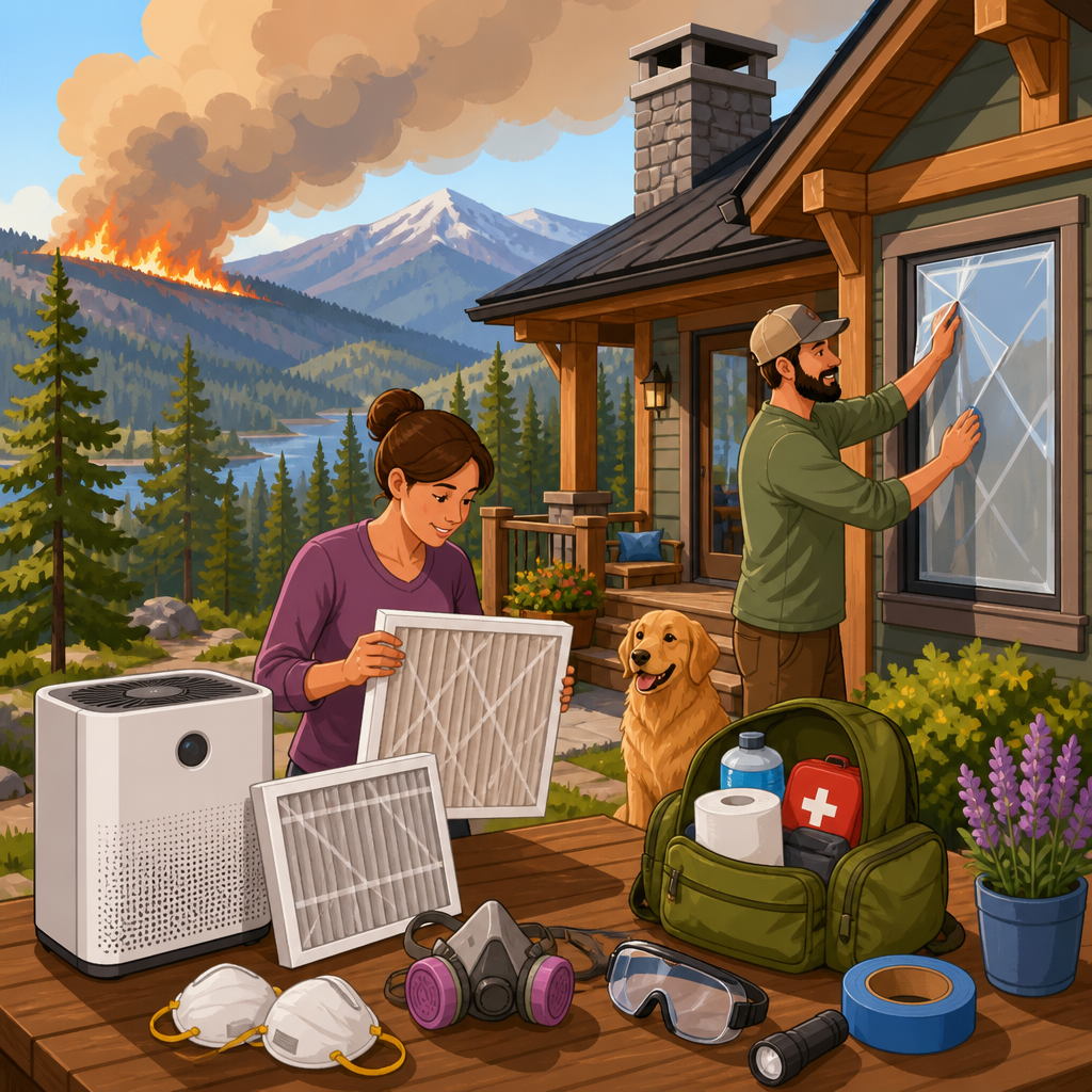 Wildfire smoke prep for mountain homeowners
